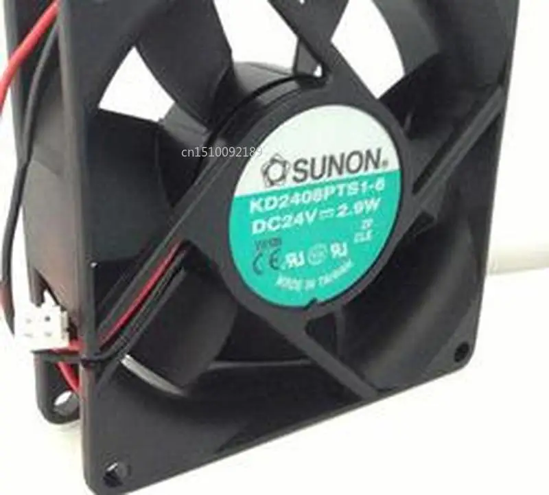Для 8025 DC24V 2,9 Вт 80*80*25 мм KD2408PTS1-6 2 провода Инвертор Вентилятор охлаждения