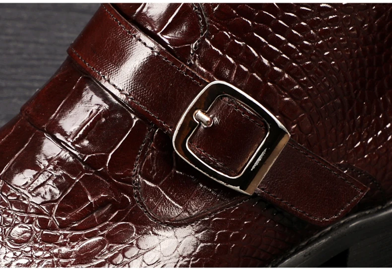 Men's Ankle Boot Winter Black Genuine Leather Chelsea Boots Men Zipper Casual Men Shoes Winter Men Boots Casual Big Size 11 46 (11)