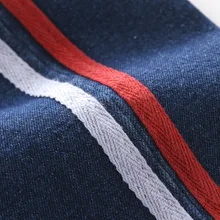 Детские джинсы г. Весенне-осенние новые стильные джинсовые брюки для мальчиков эластичные джинсы на лямках в Корейском стиле детская мода