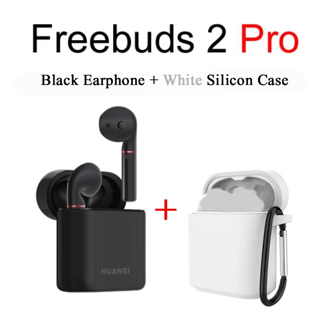 HUAWEI FreeBuds 2 FreeBuds 2 Pro Bluetooth 5,0 Беспроводные наушники с микрофоном Музыка сенсорный водонепроницаемый гарнитура двойной кран управление - Цвет: 2 Pro-blk n wht case