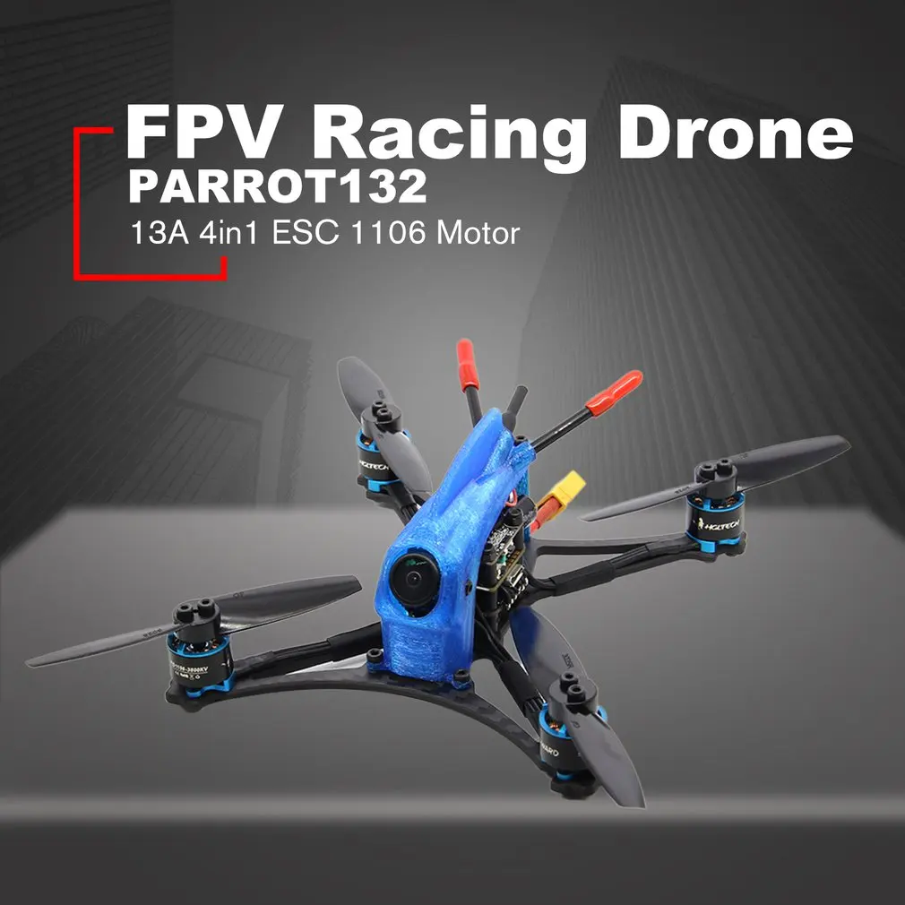 HGLRC зубочистка гоночный Дрон 3 дюйма 132 микро 4S FPV гоночный Дрон PNP F411 управление полетом 13А 4в1 ESC 1106 мотор