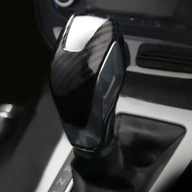 Рычаг переключения передач Ручка для Ford Focus 2012- AT ABS углеродное волокно внутренний чехол для рычага переключения передач отделка салона переключения передач