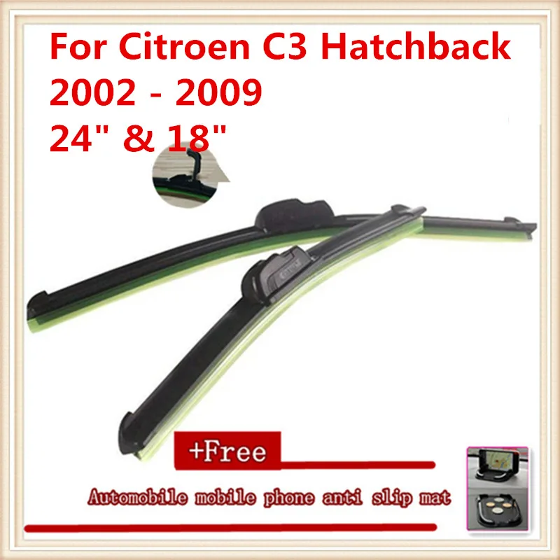 Щетка стеклоочистителя для лобового стекла автомобиля для Citroen C3 хэтчбек(2002-2009), размер 2" и 18"