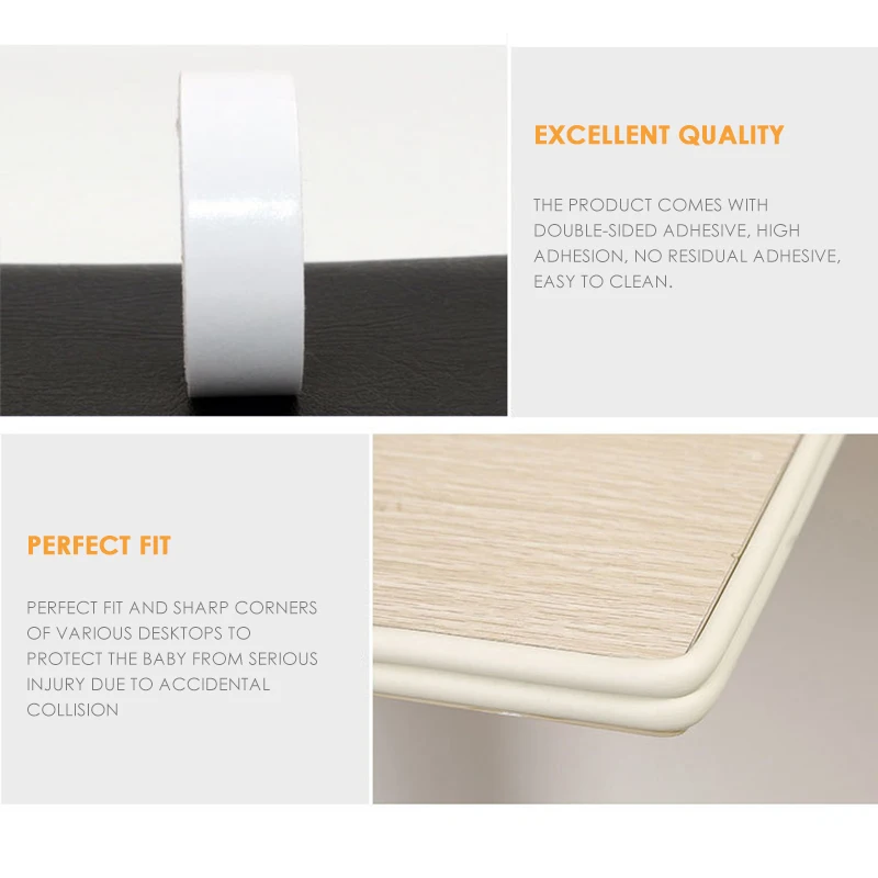 2M Baby Safety Table Desk Edge Guard Home Cushion Protector Safe Protection Children Bar Thicken Bumper Strip With Sticky Tape