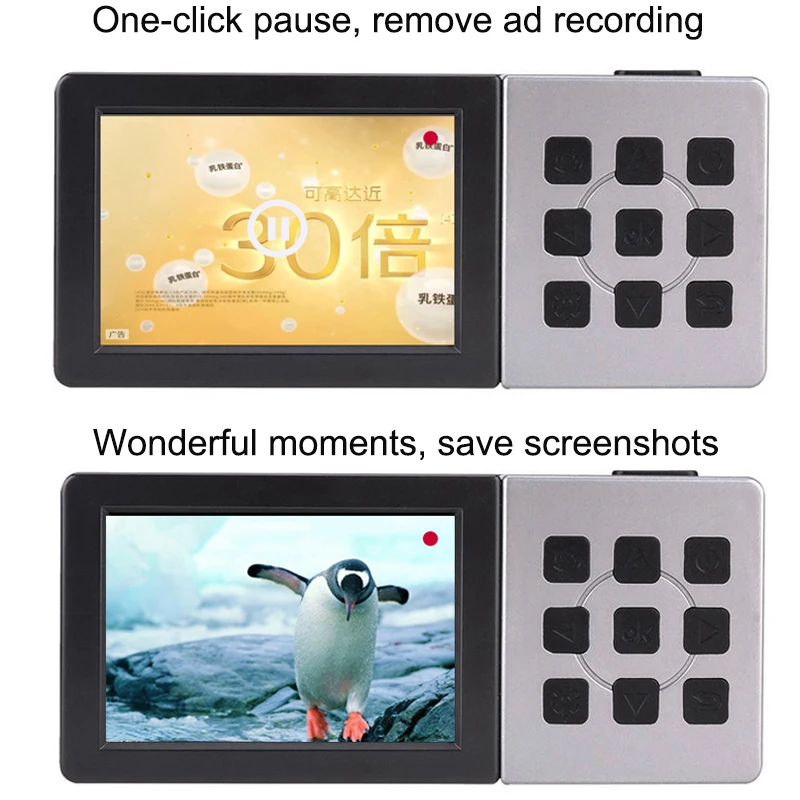 273 HD Video Recorder Box 1080P 60fps HDMI Video Capture Card with 3.5 Inch Scre