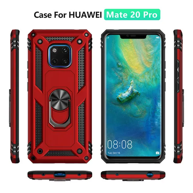 Uruguay Matehuawei Mate 20 Pro 5g Case With Metal Ring Holder - Luxury  Cover