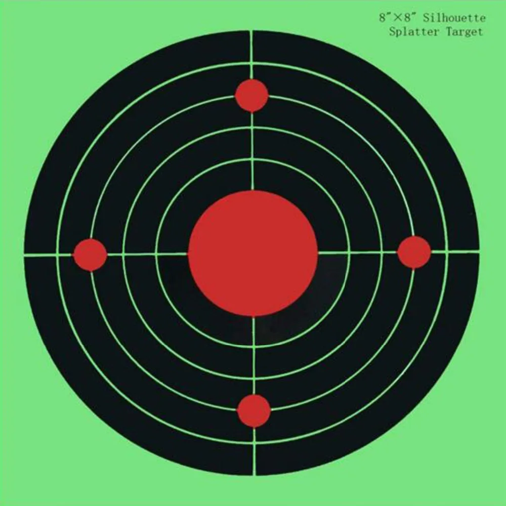 Брызги мишени-" мишени для стрельбы бумажные карты-Bullseye реактивной стрельбы при ударе-пистолет-винтовка-пистолет-(25 шт