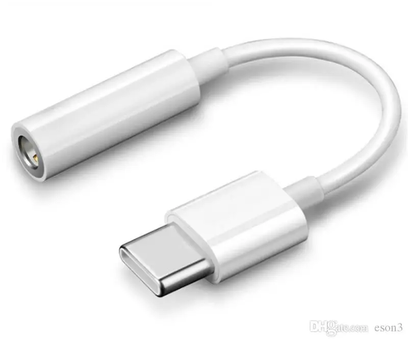 USB Type C to 3.5mm Audio Adapter Cables Headphone Earphone Jack Female Type-C Convertor AUX Cable for Samsung S6 S7 S9 mobile phone