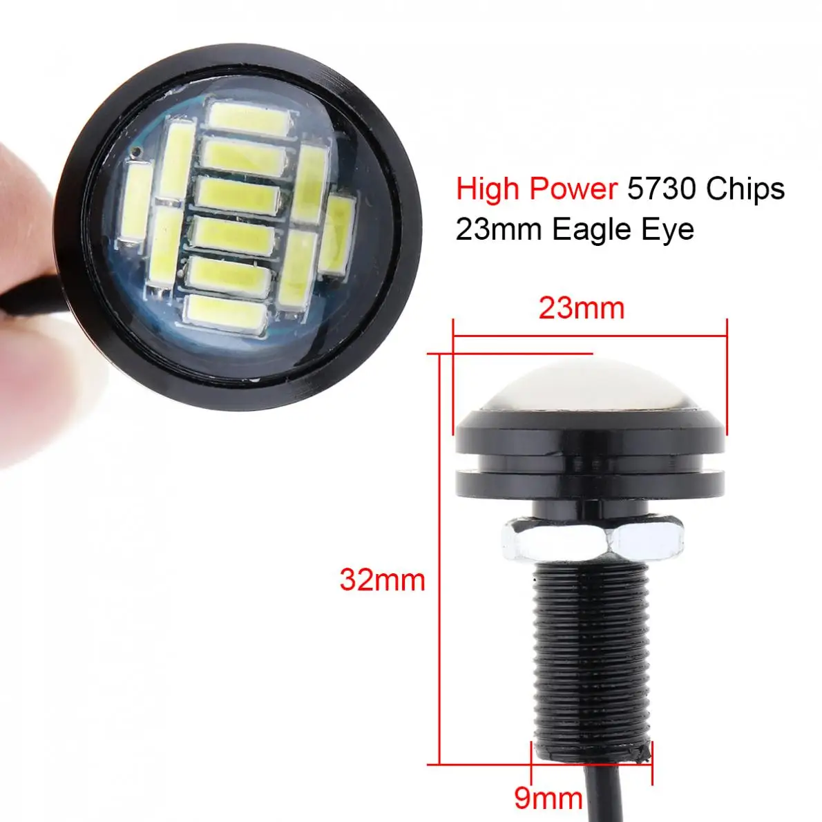 LED ̱  Ʈ,  12V ڵ Ȱ DRL ,      ȣ , 4014, 23mm, 10 /Ʈ