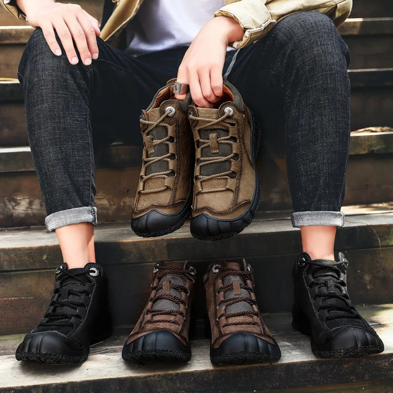 YITU Мужская Уличная походная обувь Горные спортивные треккинговые ботинки альпинистские охотничьи ботинки походные кроссовки тактические бренды