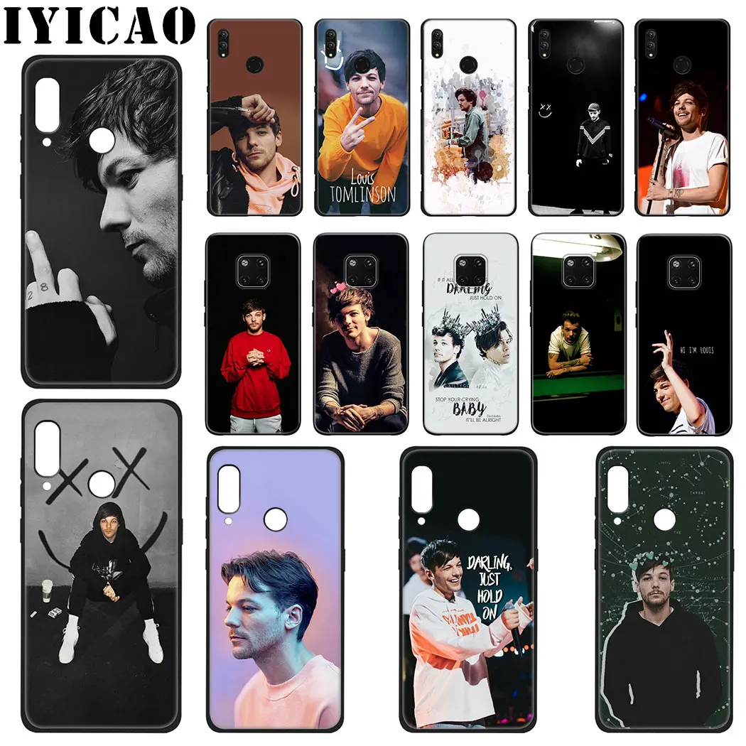IYICAO Louis Tomlinson Black Soft Silicone Case for Huawei Mate 20 10 Lite Pro Nova 5i 4 3i 3 2i 2 |