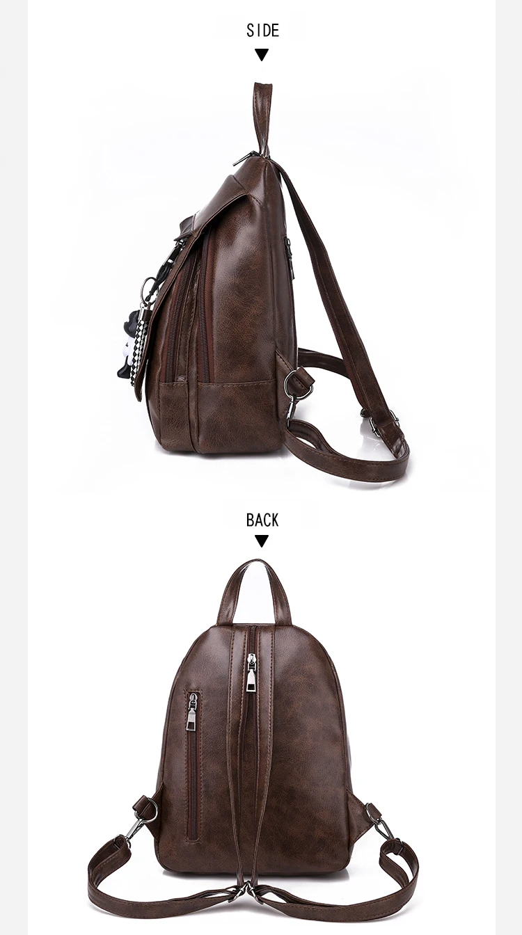TETHYS High Quality Leather Backpack Women Classic designer backpack Ladies Anti Theft Travel Backpacks Mochila Feminina Sac