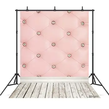 

Pink Wall Wooden Board Floor Vinyl Backdrops Photography Props For Children Baby Birthday Portrait Photo Studio Background Decor