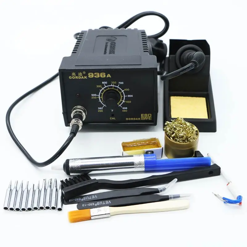 

Free shipping Newest 60W 220V GORDAK 936A BGA SMD Rework Station Irons Soldering Station soldering Iron with kits