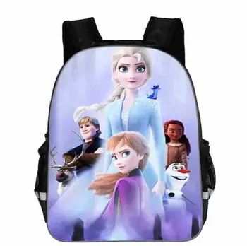 

11/13/16 inch Cartoon Princess Printing Backpack Children Snow Queen School Bags Backpack Girls Kindergarten Bag Elsa Backpacks