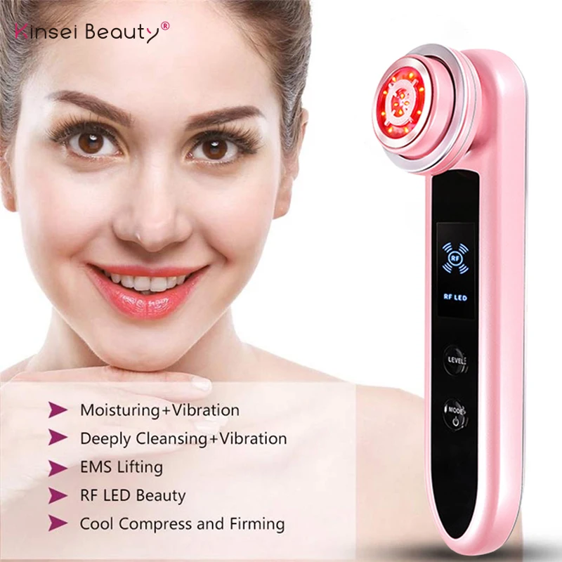 

RF beauty instrument lifting firming red blue light import ion import export beauty instrument