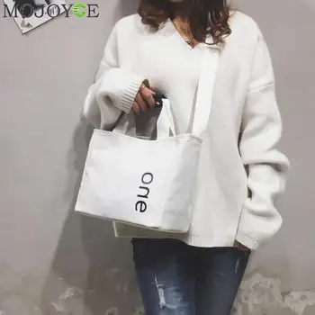 

New Mini Shopping Bag White Casual Totes Canvas Totes Beach Bag Fashion Messenger Bags Crossbody Handbag