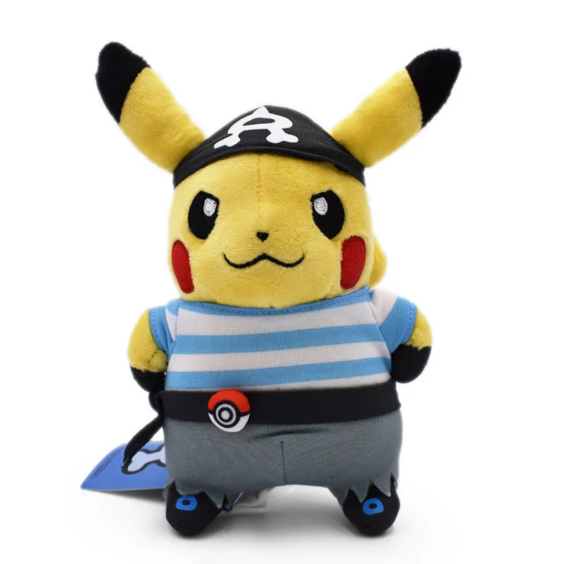 6 стилей Peluche Pikachu cosplay Team Rocket Magma Aqua Galactic блики плазмы Мягкие плюшевые Мультяшные Куклы Детские Подарочные игрушки 20 см
