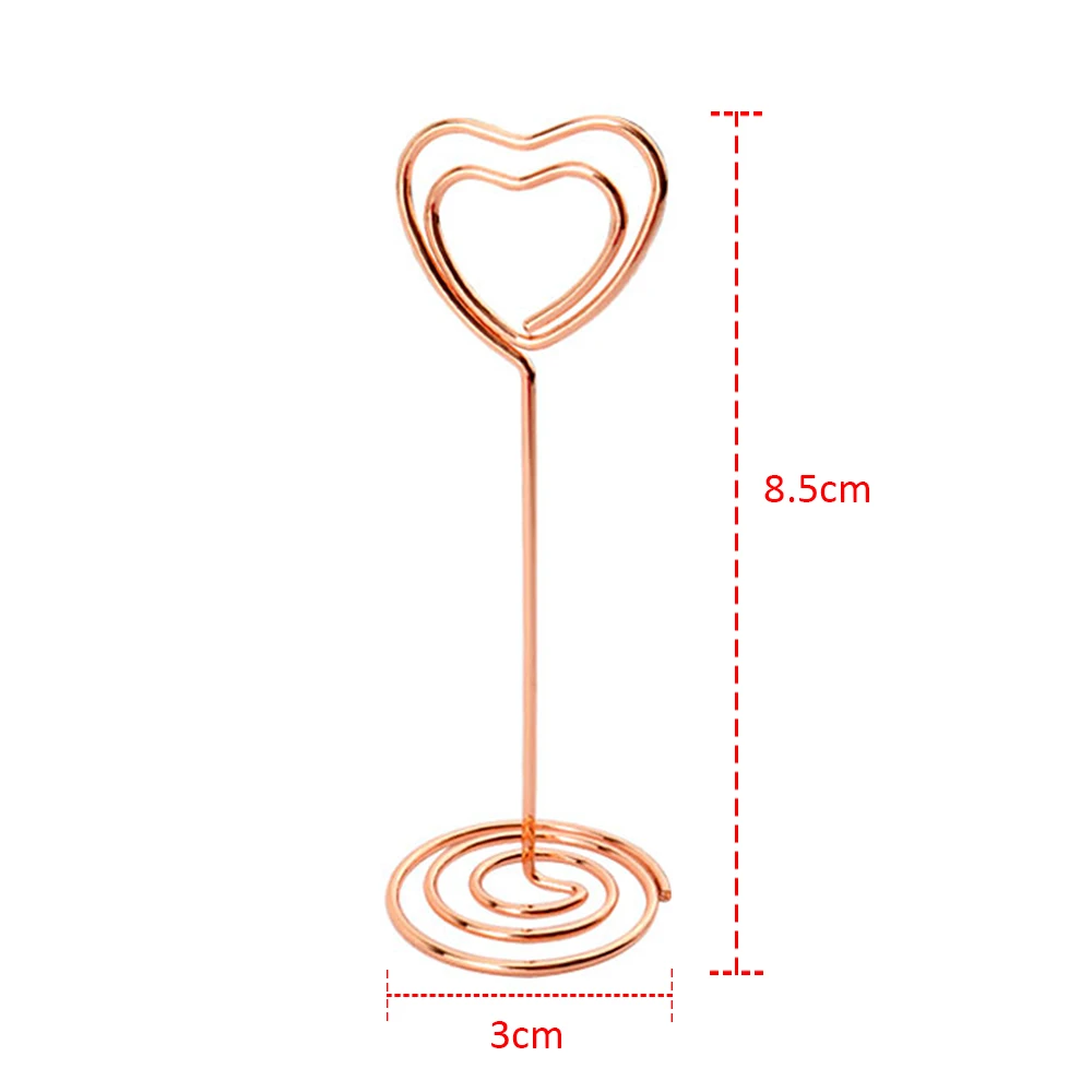 Милое Скандинавское сердце, розовое золото, металлический держатель для сообщений, скрепки для бумаги, украшения, фото, зажимы для карт для сообщений, офисные принадлежности, домашний декор