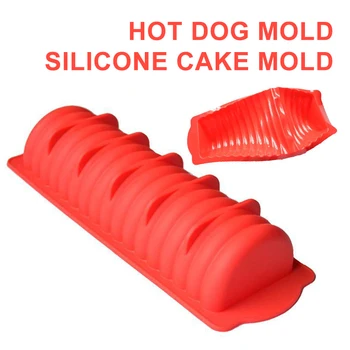 

Silicone Caterpillar Ribbed Loaf Pan Mold DIY Bread Hot Dog Form Bakeware Bread Mold Dessert Baking Cake Decortating Tools TXTB1