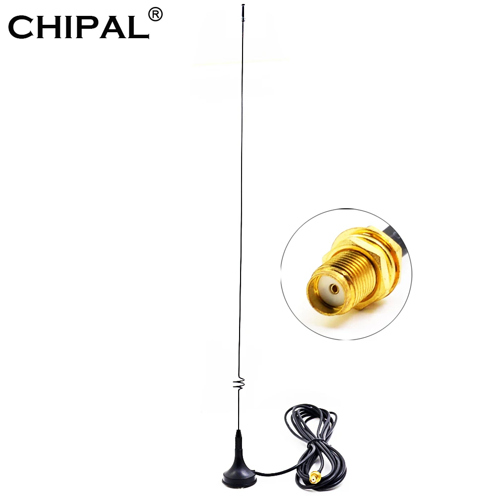 CHIPAL UT-108UV SMA-F Female Car Aerials Magnetic Dual Band Antenna UHF VHF For BAOFENG UV-5R UV-82 Wouxun Kenwood Walkie Talkie | Мобильные
