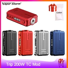 Vapor Storm Trip 200 Вт TC Box Mod 0,91 дюймов экран VW TCR CCW режим электронная сигарета Vape мод для 510 резьба