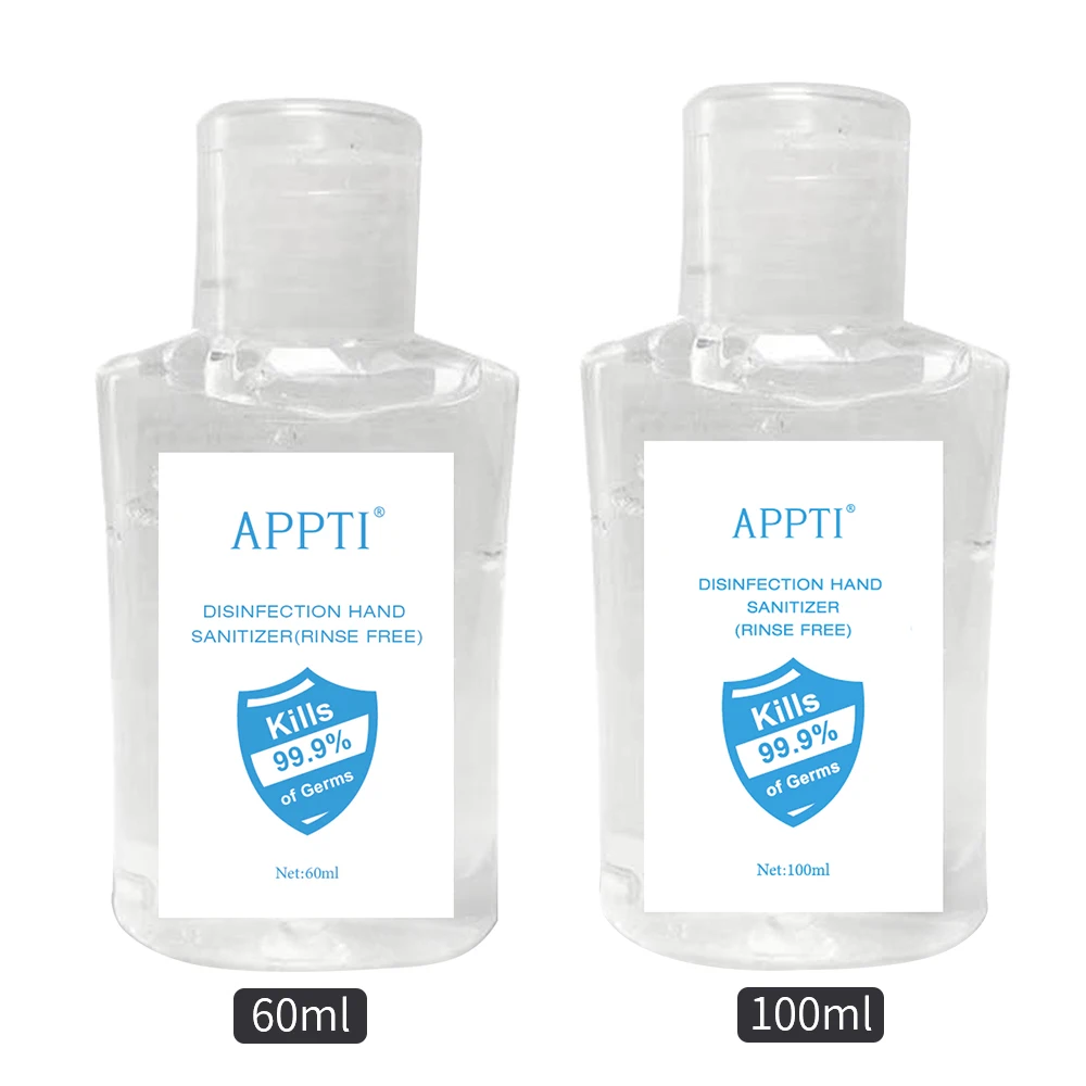60ml 100ML Anti Bacterial Disposable Hand Sanitizer 75% Alcohol Hand Disinfection Gel Finse Free Gentle Hand Gel For Kids Adults 60ml 100ML Anti Bacterial Disposable Hand Sanitizer 75% Alcohol Hand Disinfection Gel Finse Free Gentle Hand Gel For Kids Adults