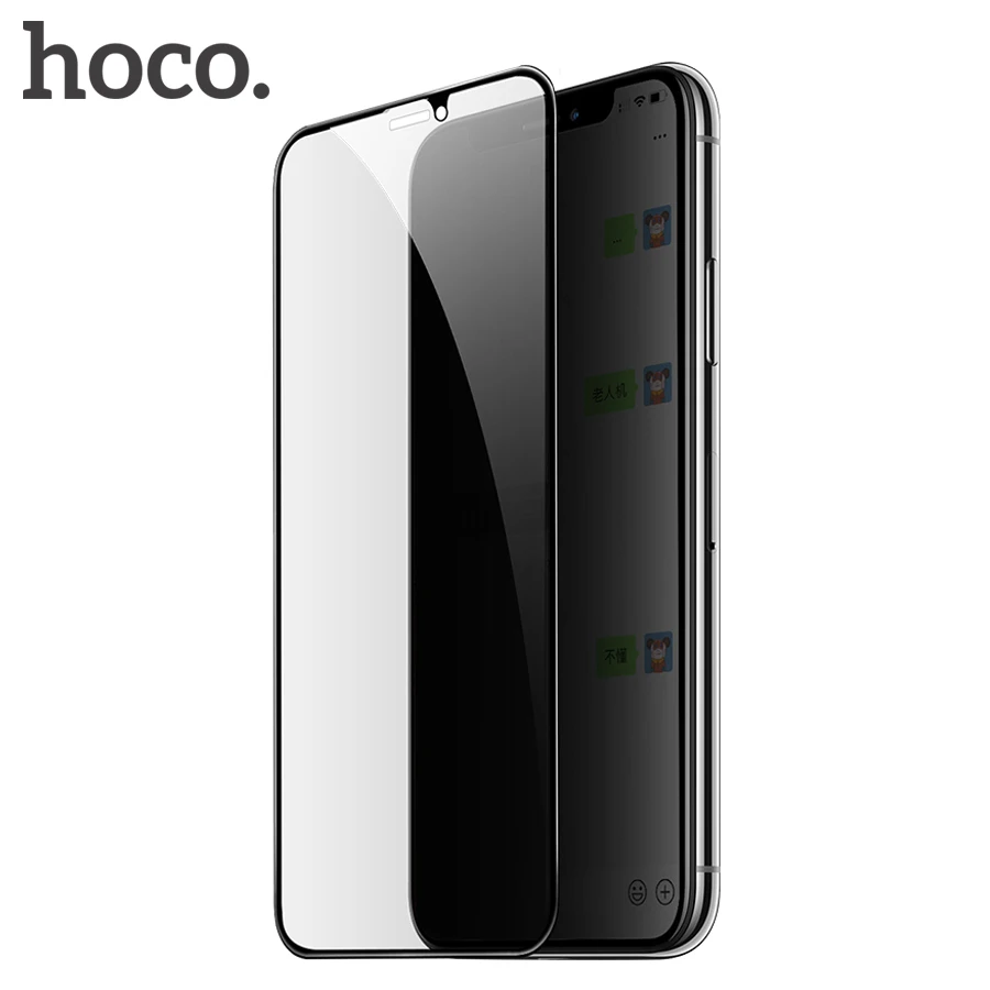 

HOCO Privacy Protection Screen Protector For iPhone 11 Pro X Xs Max XR Anti-peeping Protective Full Tempered Glass 3D Film