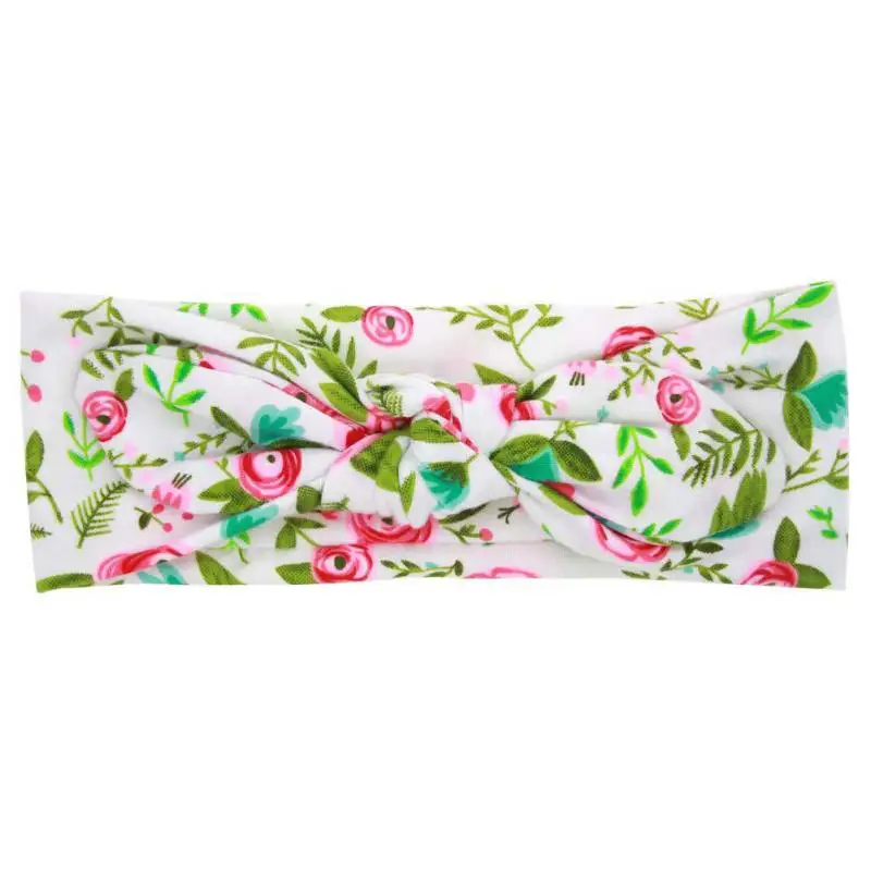 Saleborn Baby Boys Girls Swaddle Printed Floral Pattern Soft Hospital Headwrap Sets Headband+Blanket 2pcs Sets