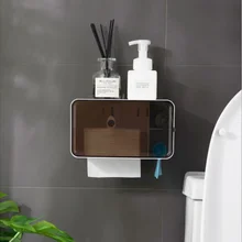 Многофункциональная Водонепроницаемая коробка для салфеток, держатель для туалетной бумаги, Настенная коробка для хранения салфеток, диспенсер для салфеток, Органайзер