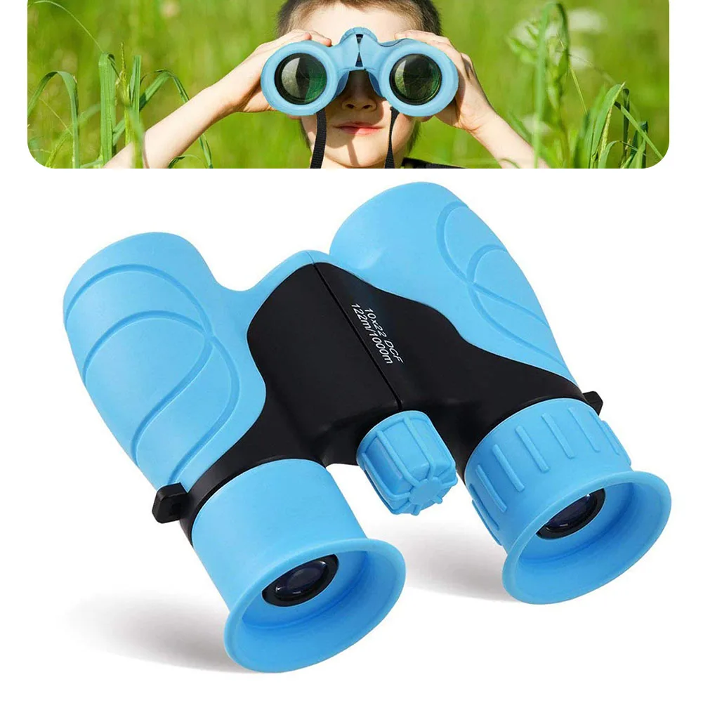 

Kids Bird Watching Anti-fall High Definition Traveling Hunting Binocular Safe Hiking Adjustable Diopter With Lanyard 10X22