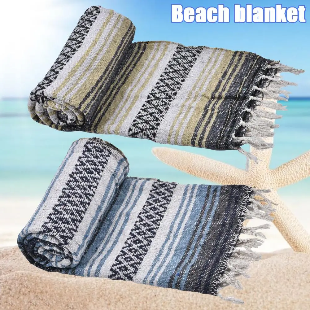 Толстая мягкая плетёная Мексиканская Falsa одеяло ручной тканый коврик для йоги одеяло модное одеяло тканый коврик ручной работы одеяло для пикника кемпинга
