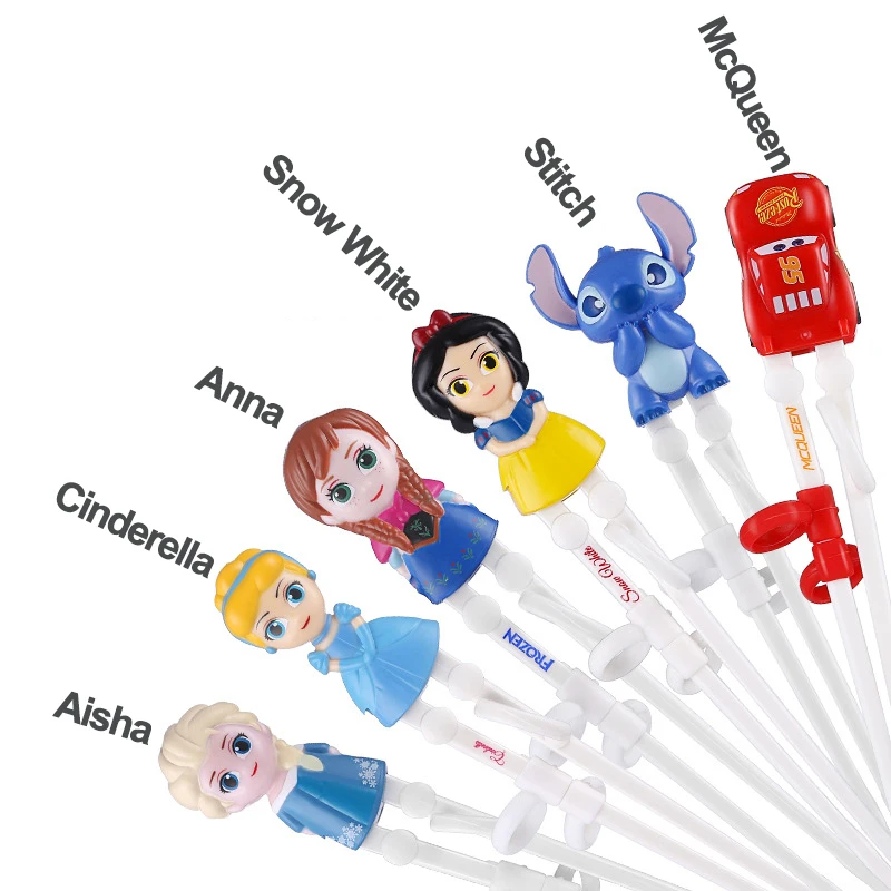 Disney Kids Princess Frozen Learning Training Chopsticks Abs Cartoon Children Helper Chopsticks Tableware Stainless Steel Spoon Aliexpress