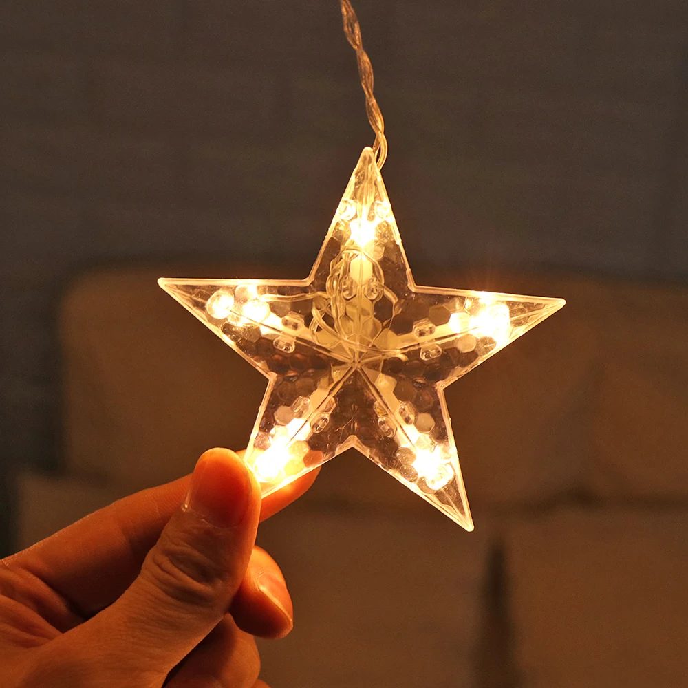 Navidad Рождественский подарок Новогодняя Лось гирлянда с колокольчиками светильник светодиодный Рождественский Декор для дома подвесная гирлянда Рождественская елка Декор Орнамент