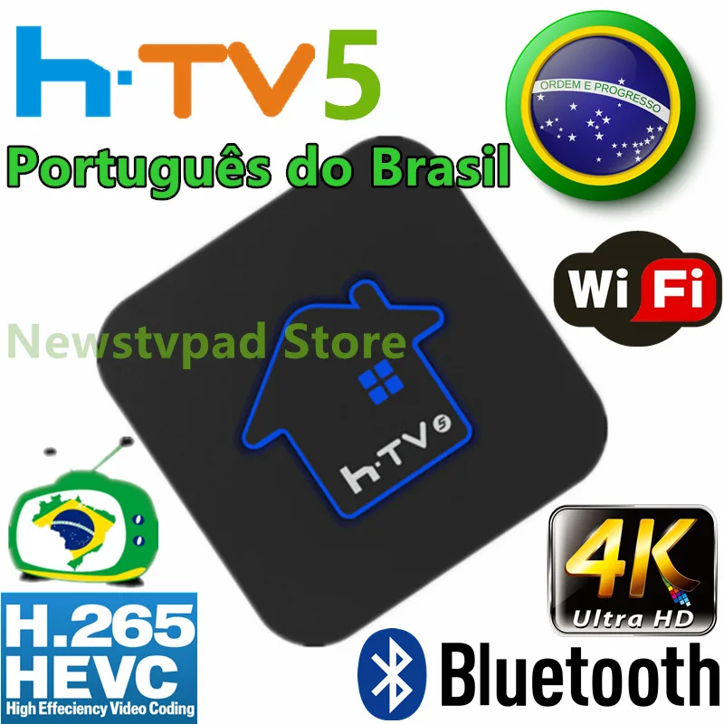 [Подлинный] коробка HTV 6 BRASIL H tv 6 коробка HTV 5 ip tv h tv 5 b tv b10 brasil португальский ТВ Интернет-потоковая коробка Live Filmes по требованию tv - Цвет: 2019 HTV5 BOX Brazil