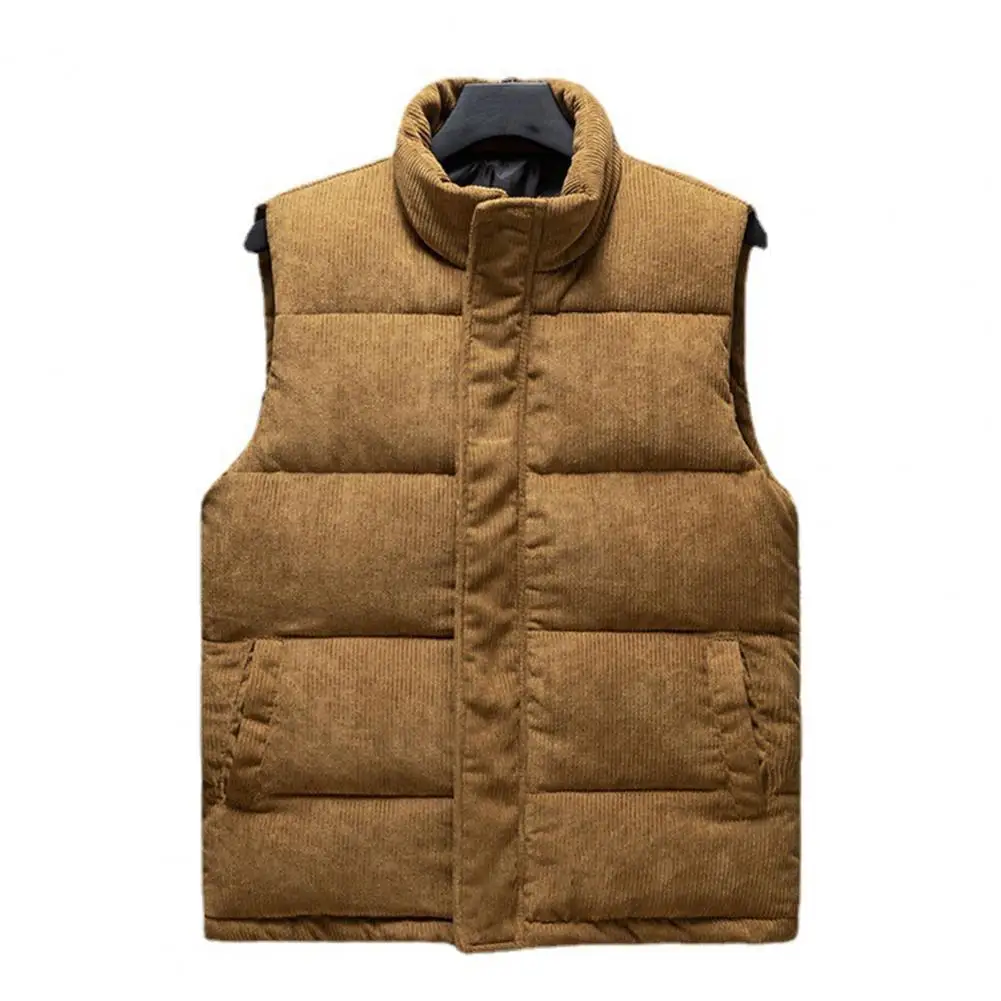 

Vest Jacket Mens Autumn Warm Sleeveless Corduroy Casual Waistcoat Brand Clothing Veste Homme Jackets for men chaquetas hombre