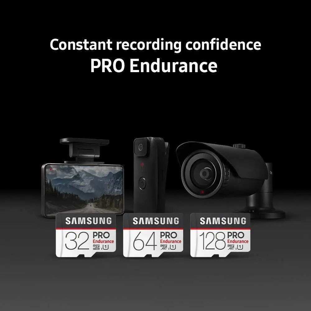 Samsung MicroSDHC PRO Endurance Memory Card 32GB 64GB 128GB Class 10 UHS 1 U1 4K microSDXC 3