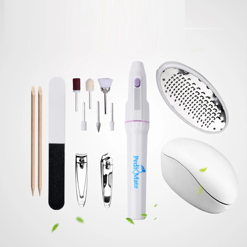 Маникюрные инструменты, маникюрный аппарат, портативный шлифовальный станок, палочки, ножницы для ногтей, инструменты, набор из 12 предметов