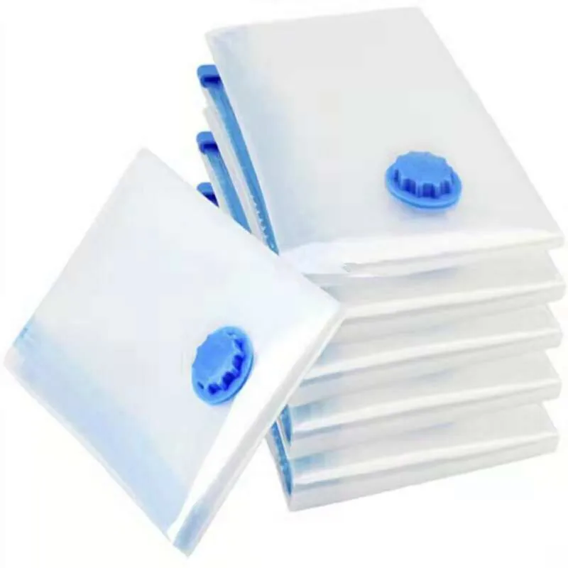 

Vacuum Storage Bags for Clothes Blankets Pillows Space Saver Size Extra Strong Vacuum Packaging 70x50cm 5 pcs Bags 1pc Pump
