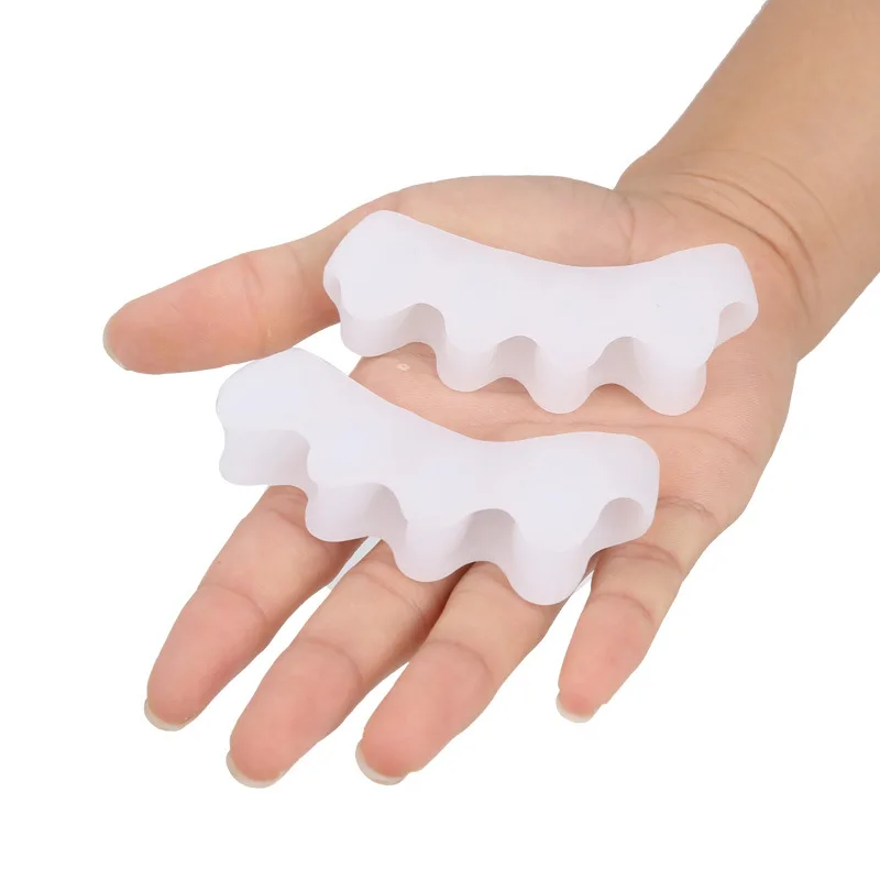 Five Hole Toe Corrector Separator Care Flip Finger Protector Soft Sub Toe Thumb Separate Feet Device 3