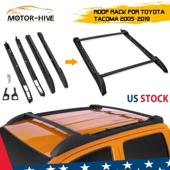 

Roof Rack Rail for Toyota Tacoma 2005-2019 Aluminium Baggage Luggage Bar Black US Stock