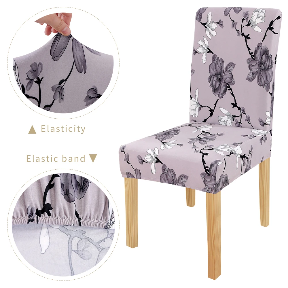 DIDIHOU Spandex Chair Cover Stretch Elastic Dining for Banquet Wedding Restaurant Hotel Anti-dirty Removable housse de chaise