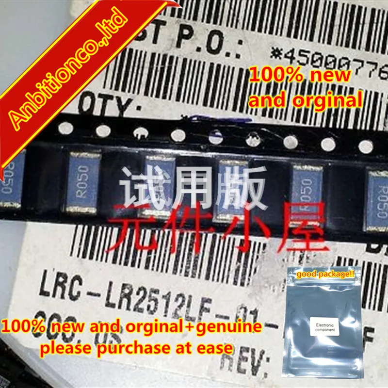 10 шт. 100% новый и оригинальный SMD резистор LRC LR2512LF 01 R050 F 2512 0.05R 50 миллиом 50мр в