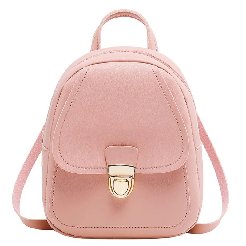 light pink small backpack