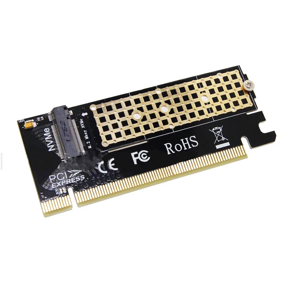 M.2 Накопитель SSD с протоколом NVME NGFF к PCI Express 3,0X16 адаптер с светодиодный M ключ интерфейс карты Suppor PCI Express 3,0x4 2230-2280 Размер