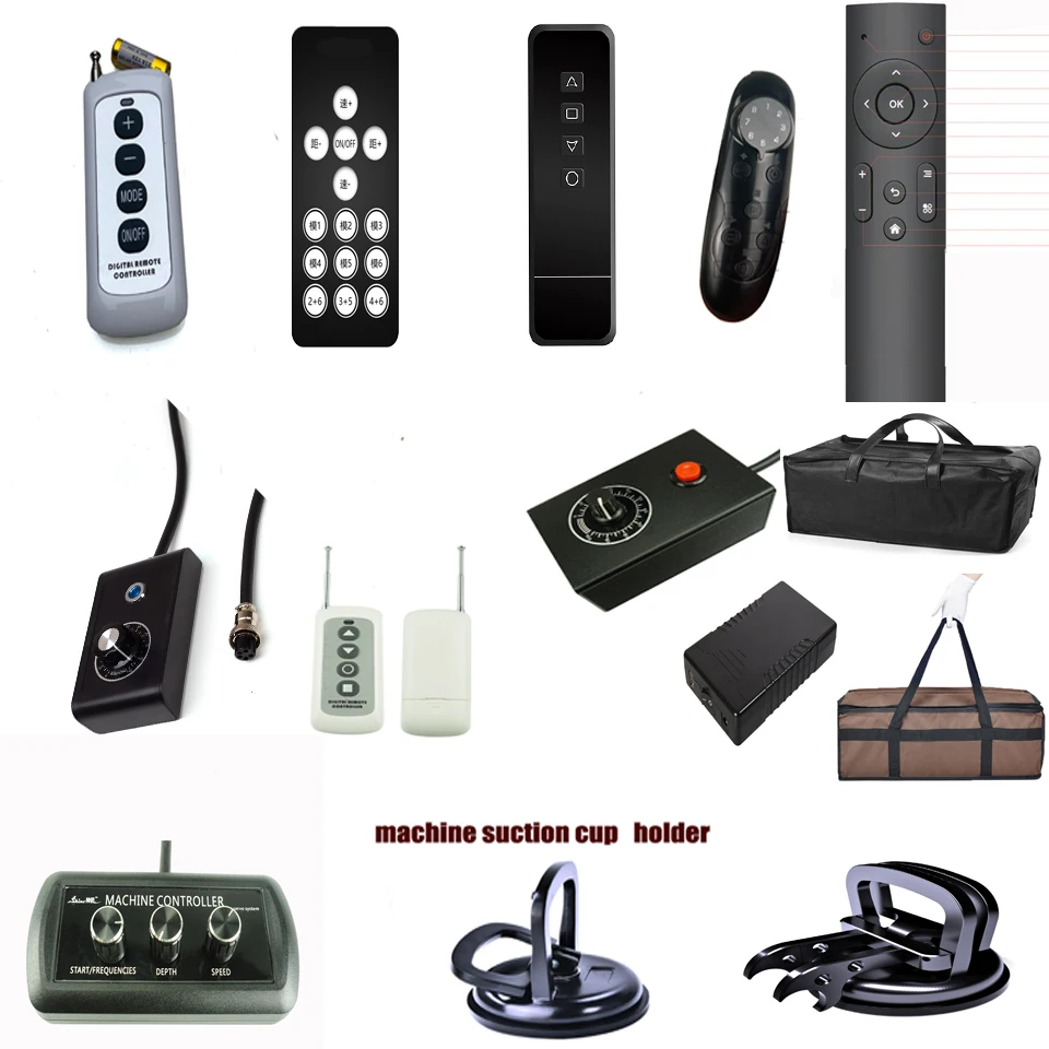 Sex machine remote control and speed controller collection