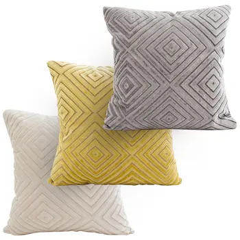 

45×45cm Soft Cushion Cover Decorative Pillow Throw Solid Color Plant Stripes Cases Luxury Home Sofa Decor