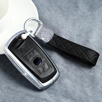 

Car Key Cover Diamond case For Bmw 1 3 5 Series 520 525 f30 f10 F18 118i 320i X3 X4 M3 M4 M5 key Shell Protecord Pink leather