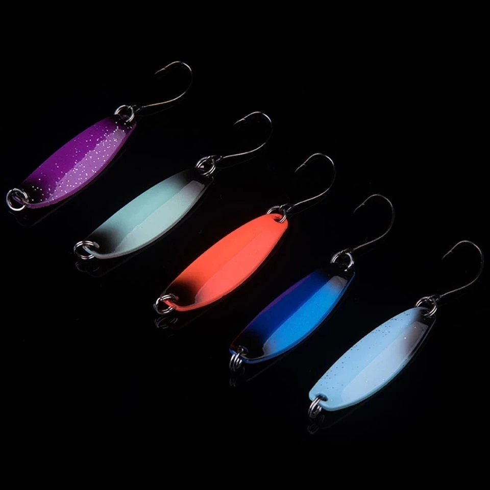 

WALK FISH 5 шт./лот рыболовная медная приманка в виде ложки 37 мм/30 мм, металлическая рыболовная приманка с одним крючком, жесткая приманка, блесна для форели, окуня