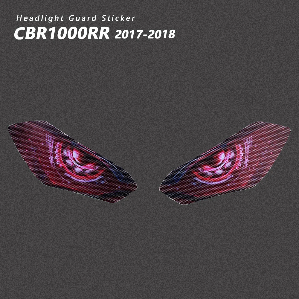 CBR1000RR Motorcycle Headlight Protector Sticker 3D Head Light Decal Accessories For Honda CBR 1000 RR 1000RR CBR1000 2017 2018 yun yiassembly headlight hid projector front light motorcycle headlamp for honda cbr1000rr 2008 2011 2009 2010 custom lightcolor